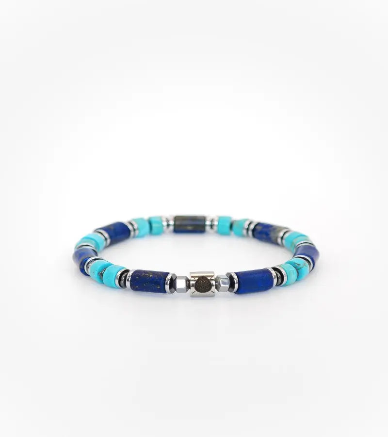 Bracelet Résonance - Lapis Lazuli & Turquoise 6mm
