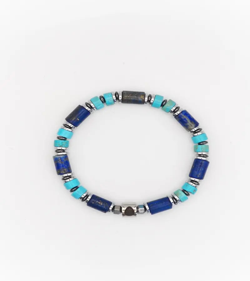 Bracelet Résonance - Lapis Lazuli & Turquoise 6mm