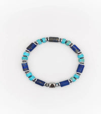 Bracelet Résonance - Lapis Lazuli & Turquoise 6mm