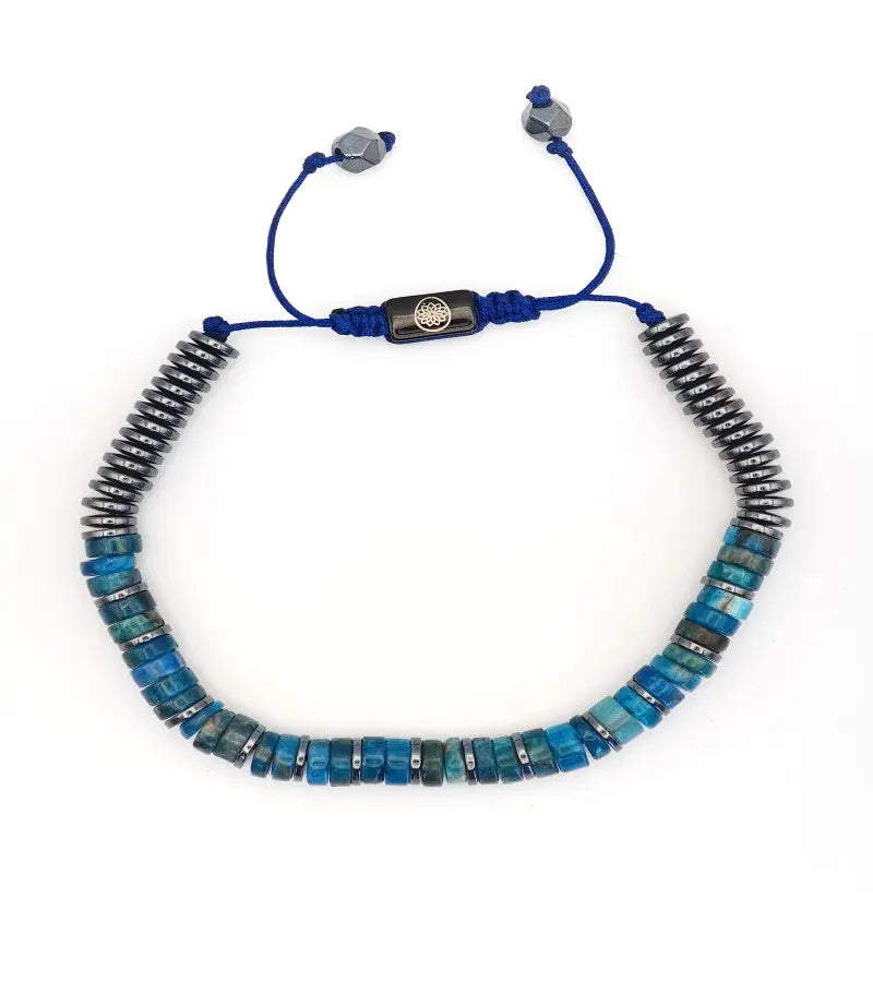 Bracelet Sillage - Apatite Bleue 6mm