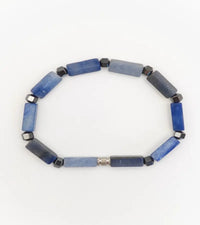 Bracelet Stèle - Aventurine Bleue 4mm