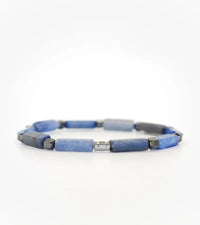 Bracelet Stèle - Aventurine Bleue 4mm