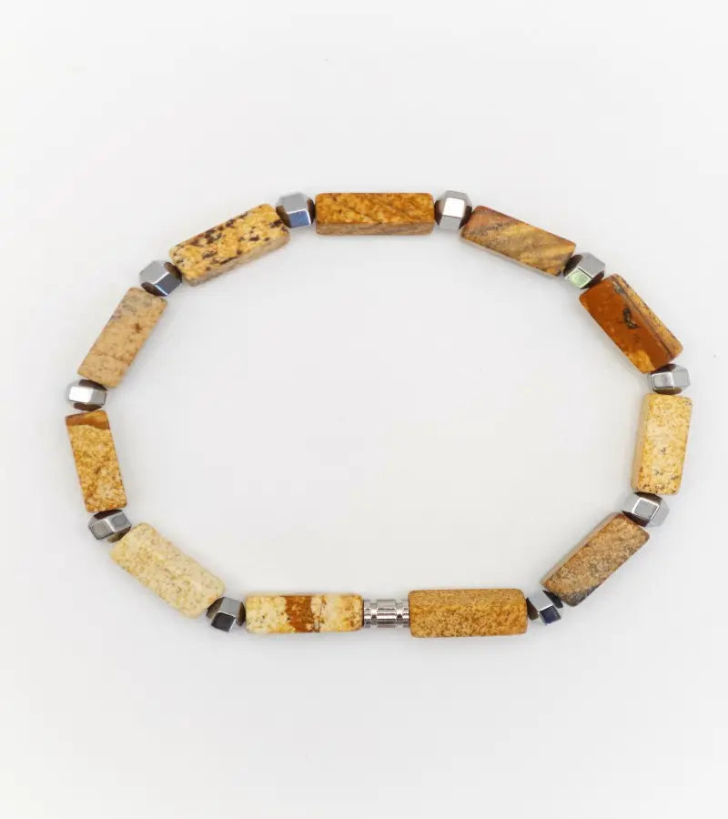 Bracelet Stèle - Jaspe Picture 4mm