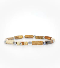 Bracelet Stèle - Jaspe Picture 4mm