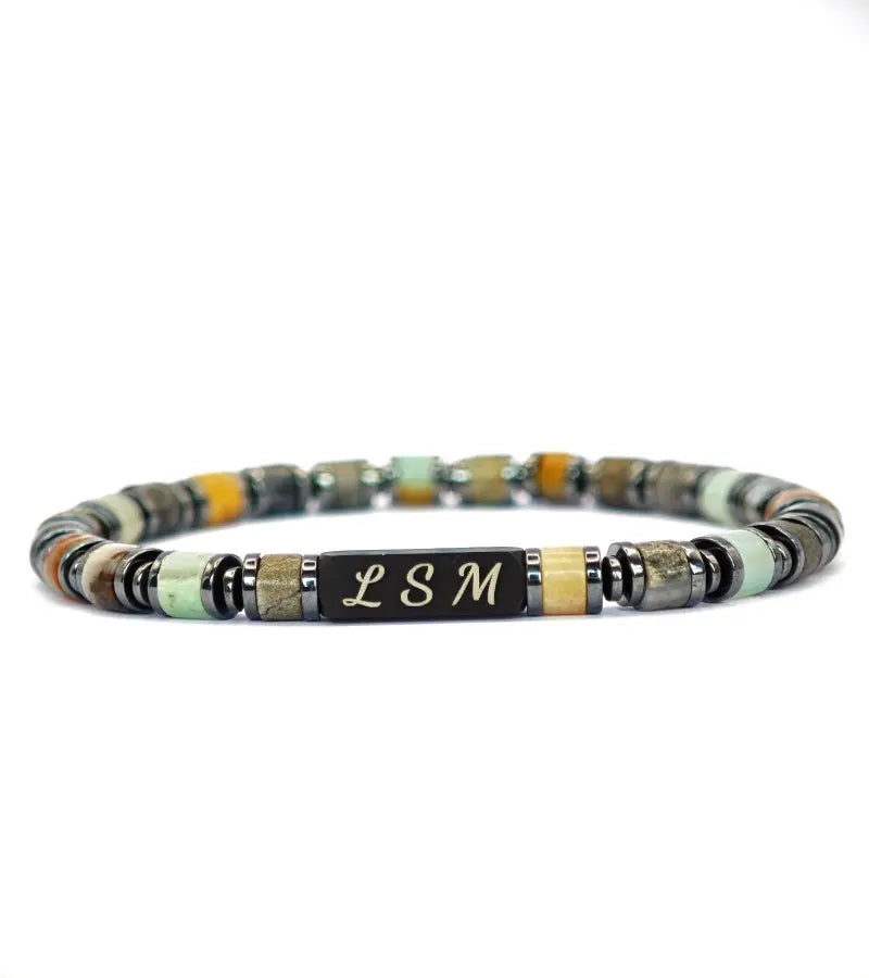 Bracelet Terra Cotta - Crazy Lace Agate 6mm