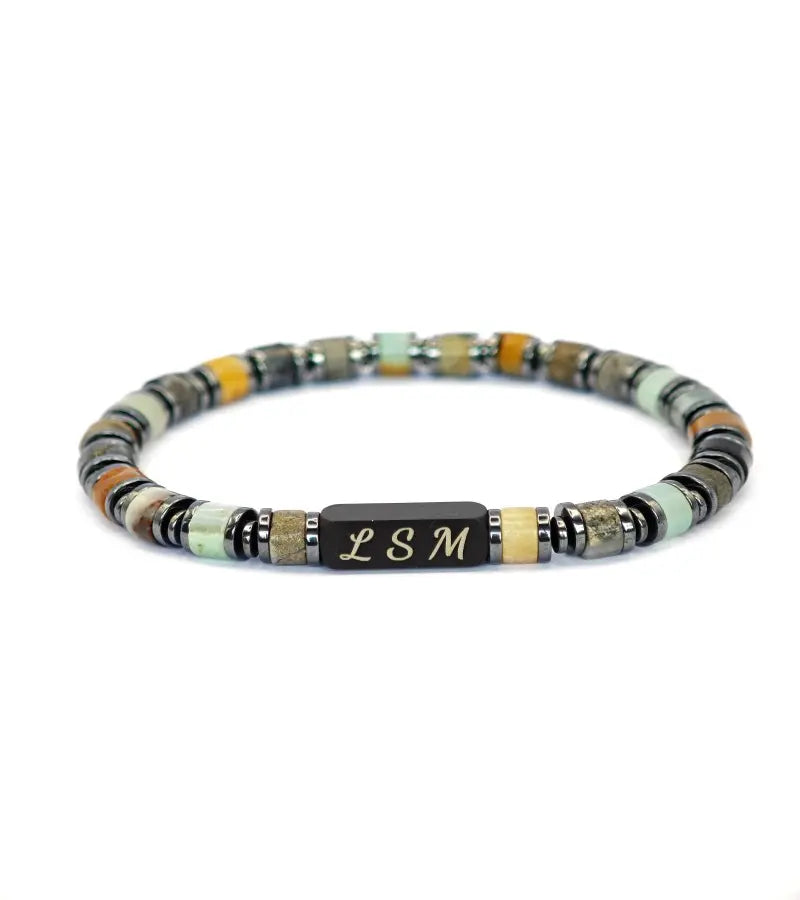 Bracelet Terra Cotta - Crazy Lace Agate 6mm