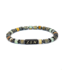 Bracelet Terra Cotta - Crazy Lace Agate 6mm