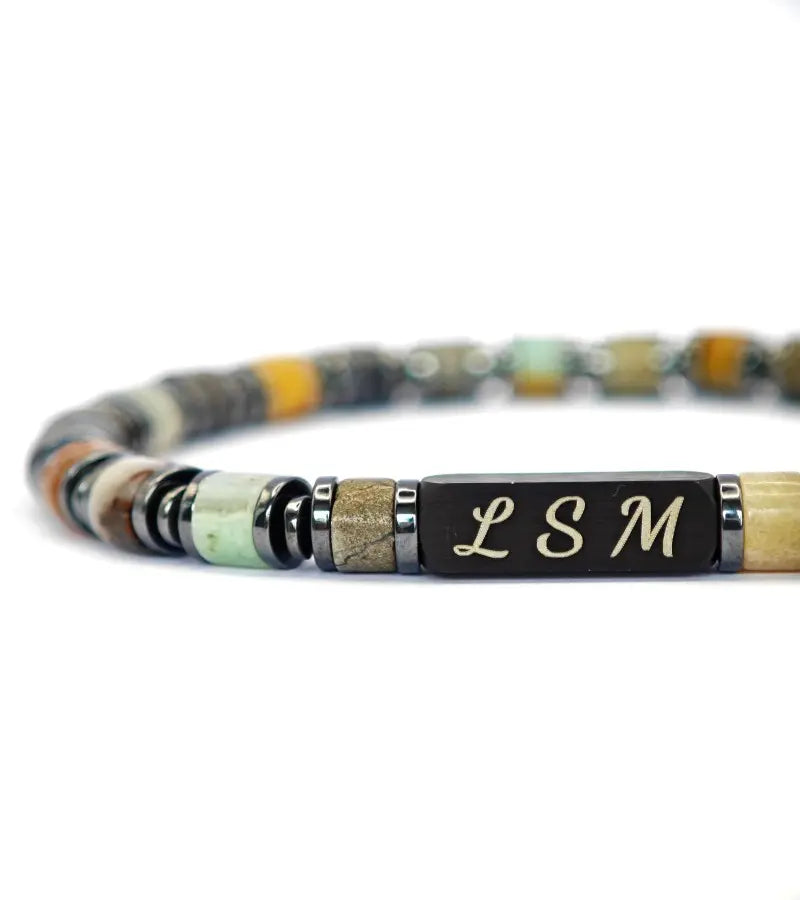 Bracelet Terra Cotta - Crazy Lace Agate 6mm