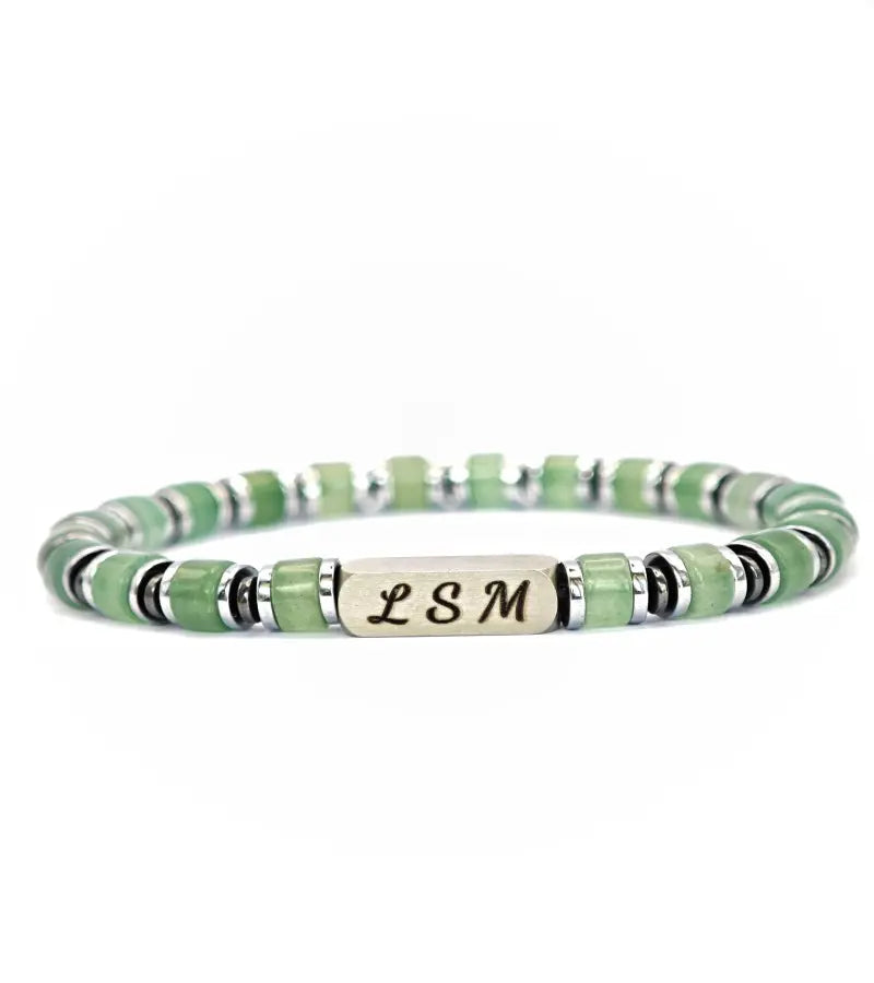 Bracelet Terra Cotta - Aventurine Verte 6mm