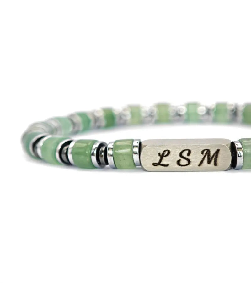 Bracelet Terra Cotta - Aventurine Verte 6mm