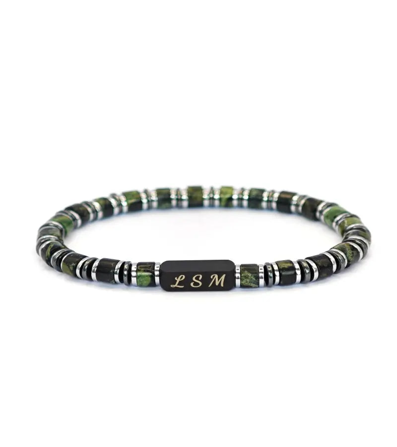 Bracelet Terra Cotta - Jaspe Kambaba 6mm