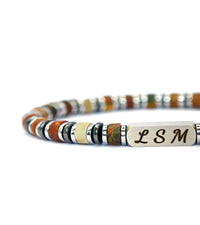 Bracelet Terra Cotta - Jaspe Picasso 6mm