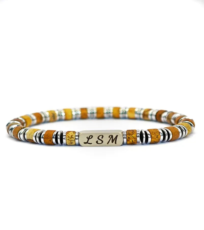 Bracelet Terra Cotta - Jaspe Picture 6mm