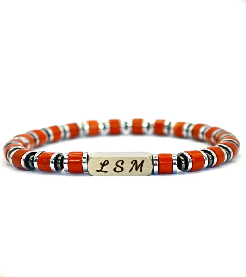 Bracelet Terra Cotta - Jaspe rouge 6mm