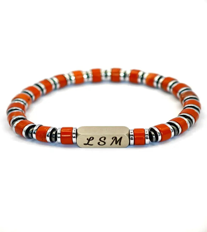 Bracelet Terra Cotta - Jaspe rouge 6mm