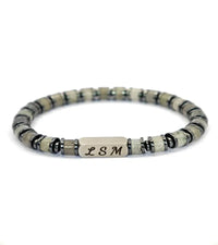 Bracelet Terra Cotta - Labradorite 6mm