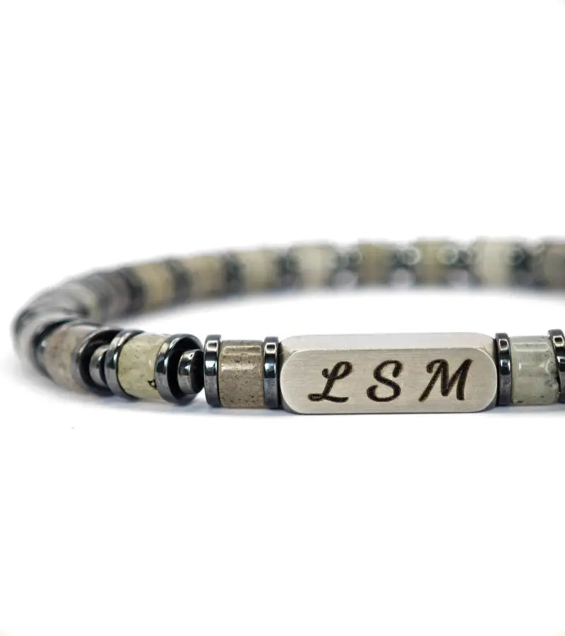 Bracelet Terra Cotta - Labradorite 6mm