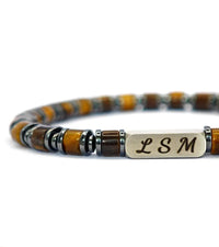 Bracelet Terra Cotta - Œil du Tigre 6mm