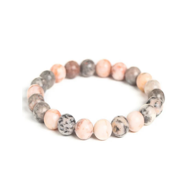 Bracelet Jaspe Zèbre Rose