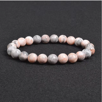 Bracelet Jaspe Zèbre Rose