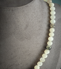 Collier en Pierre de Lune et Quartz Tourmaline