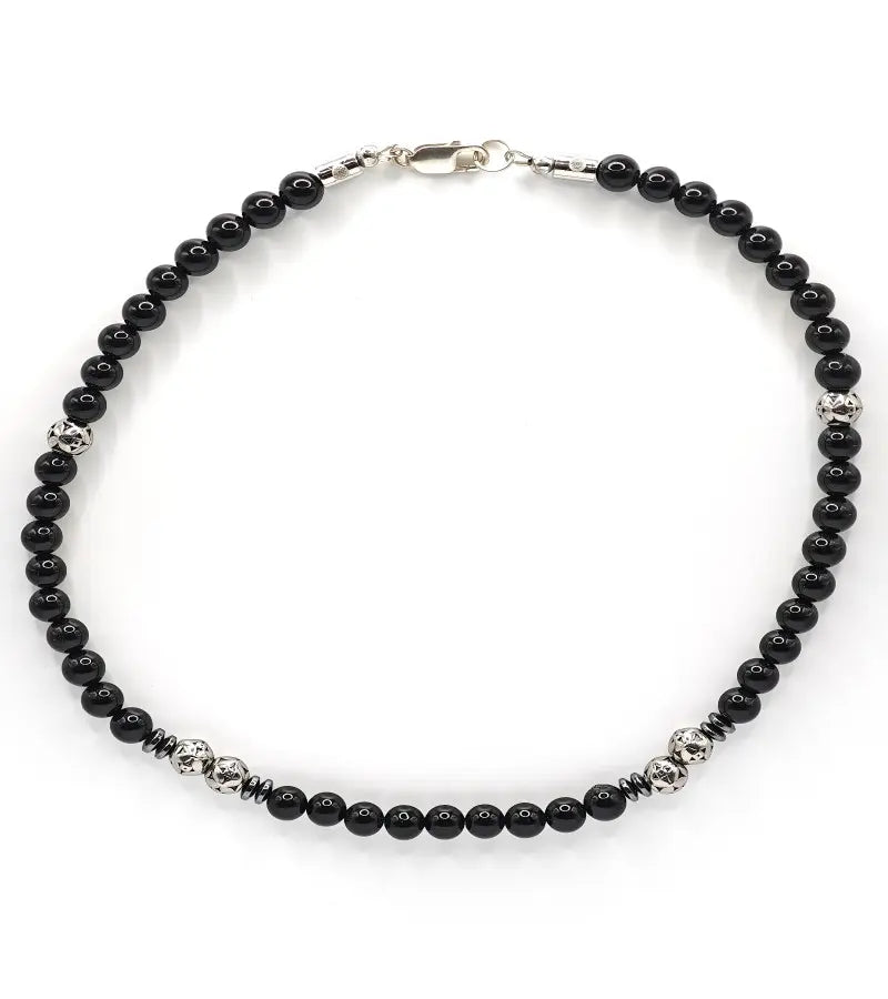 Collier Styx - Obsidienne Noire 8mm