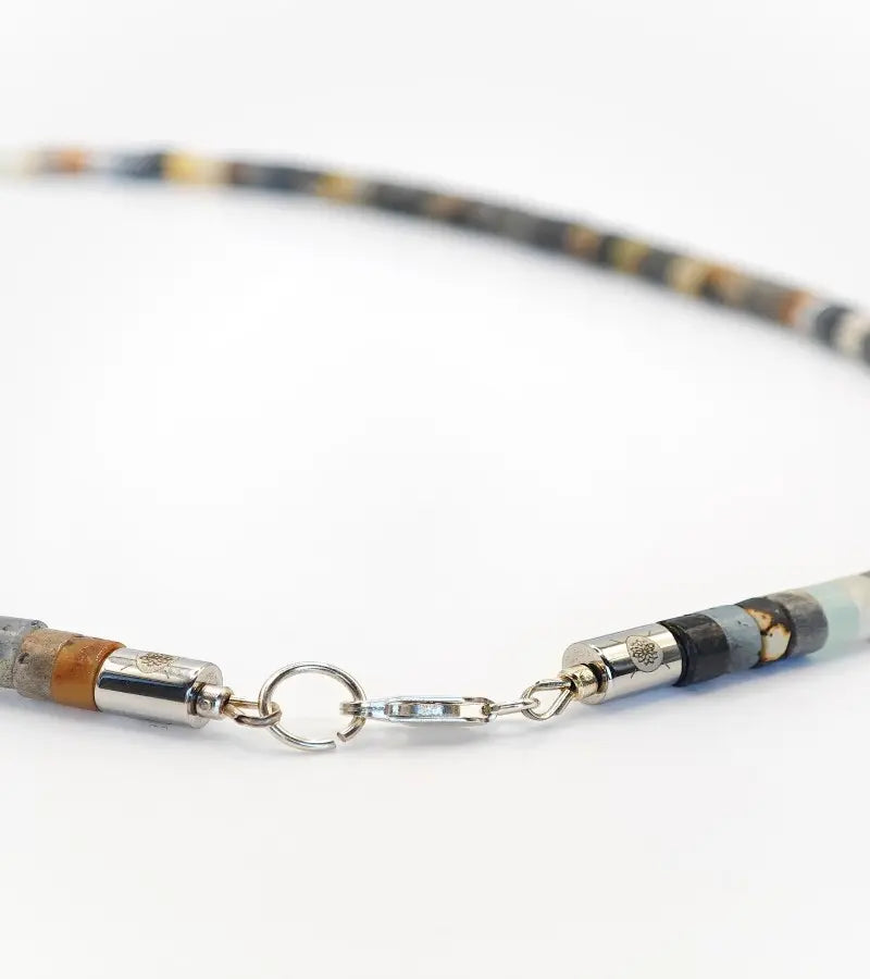 Collier Vortex - Agate Crazy Lace 6mm