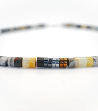 Collier Vortex - Agate Crazy Lace 6mm
