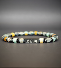 Bracelet Terra Cotta - Crazy Lace Agate 6mm