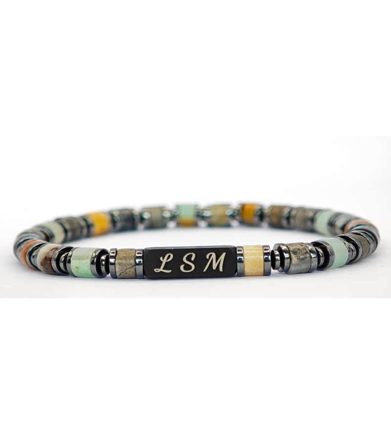 Bracelet Terra Cotta - Crazy Lace Agate 6mm