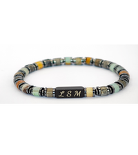 Bracelet Terra Cotta - Crazy Lace Agate 6mm