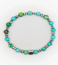 Bracelet Horizon - Turquoise 6mm