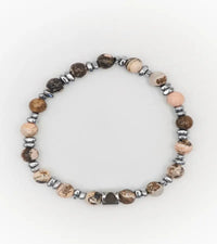 Bracelet Horizon - Rhodonite Afrique 6mm