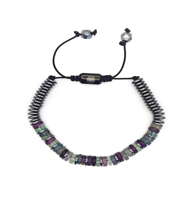 Bracelet Sillage - Fluorite Arc en ciel 6mm