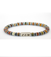 Bracelet Terra Cotta - Jaspe Picasso 6mm