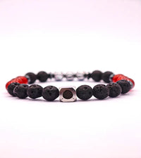 Bracelet Edition Halloween Pierre de Lave & Cornaline