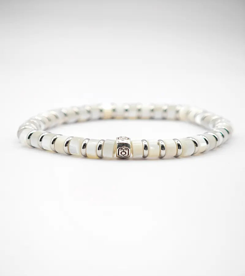 Bracelet mum avec perles en nacre