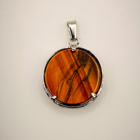 Pendentif "Energie pure" Arbre de vie en Œil du tigre