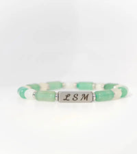 Bracelet Prisme - Aventurine Verte Pierre de Lune