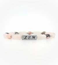 Bracelet Prisme - Quartz Rose Rhodonite Afrique 6mm