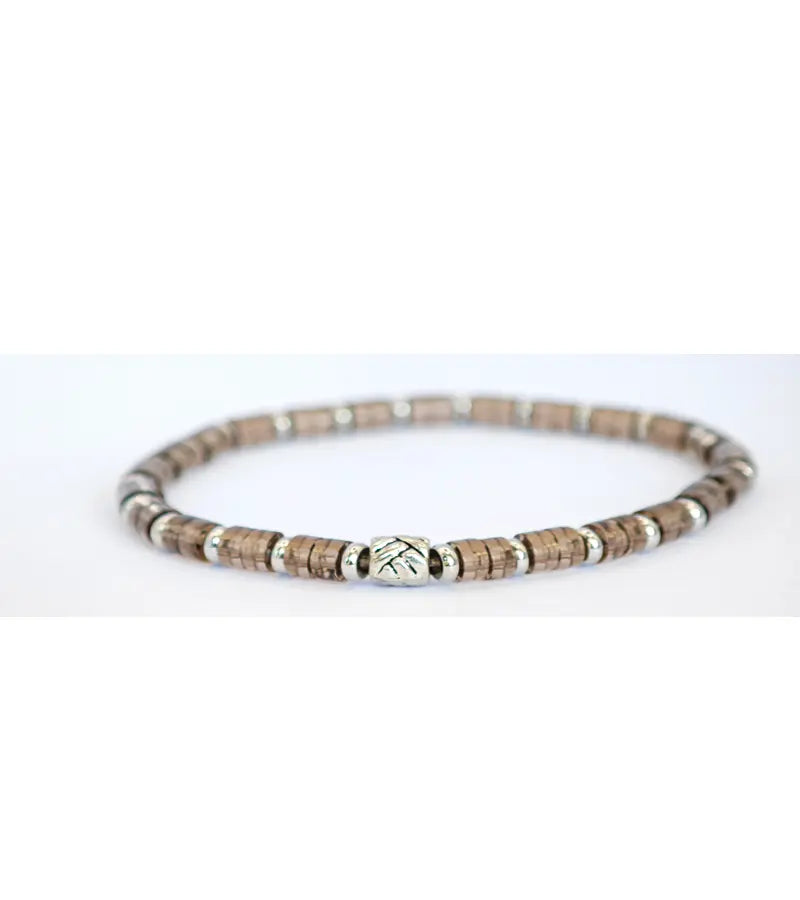 Bracelet Quartz Fumé 4mm