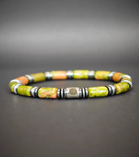 Bracelet Aether - Unakite 6mm